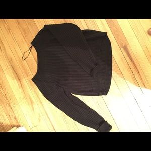 Black Cropped Sweater